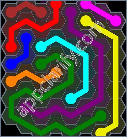 Flow Free: Hexes Rainbow Pack Level 70 Solutions