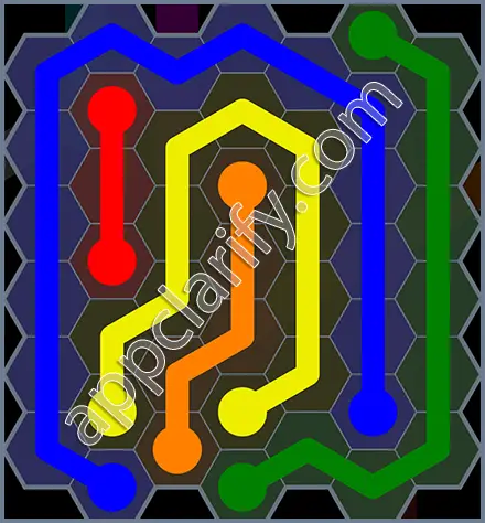 Flow Free: Hexes Rainbow Pack Level 71 Solutions