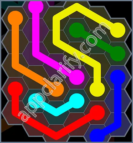 Flow Free: Hexes Rainbow Pack Level 72 Solutions