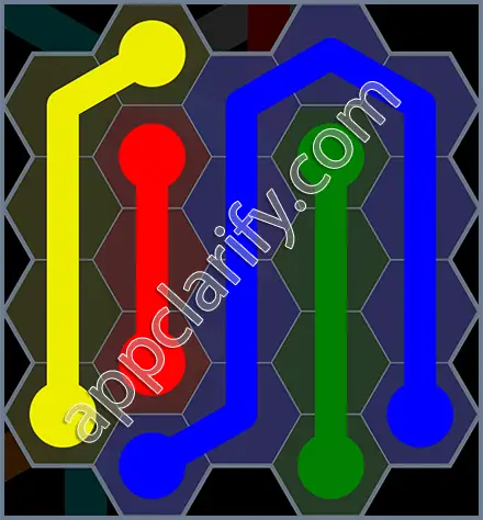 Flow Free: Hexes Rainbow Pack Level 73 Solutions