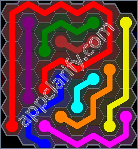 Flow Free: Hexes Rainbow Pack Level 78 Solutions