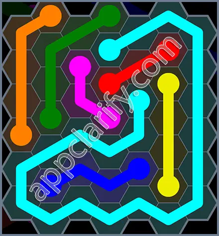 Flow Free: Hexes Rainbow Pack Level 79 Solutions