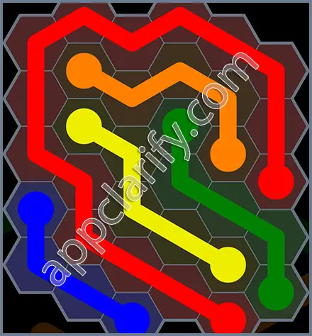 Flow Free: Hexes Rainbow Pack Level 8 Solutions