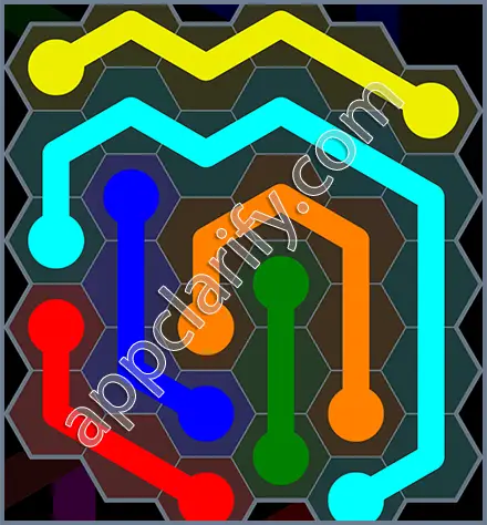 Flow Free: Hexes Rainbow Pack Level 80 Solutions
