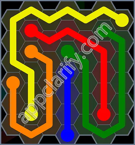 Flow Free: Hexes Rainbow Pack Level 83 Solutions