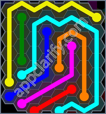 Flow Free: Hexes Rainbow Pack Level 84 Solutions