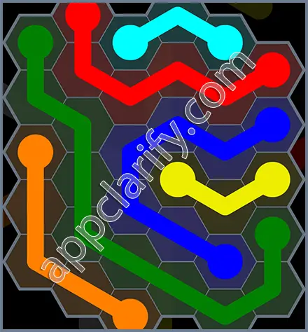 Flow Free: Hexes Rainbow Pack Level 88 Solutions