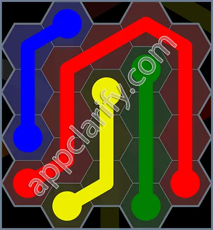Flow Free: Hexes Rainbow Pack Level 89 Solutions