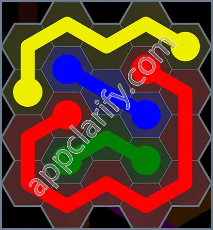 Flow Free: Hexes Rainbow Pack Level 9 Solutions