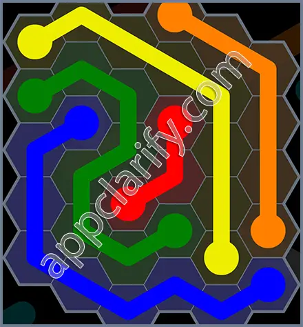 Flow Free: Hexes Rainbow Pack Level 90 Solutions