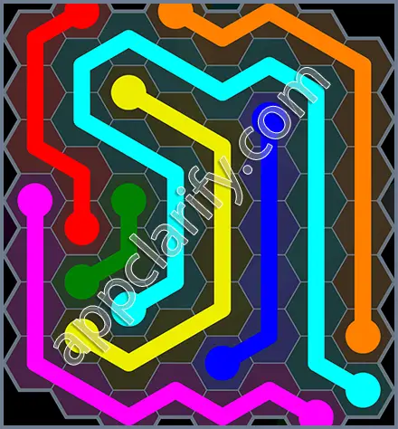 Flow Free: Hexes Rainbow Pack Level 92 Solutions