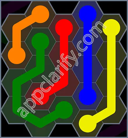 Flow Free: Hexes Rainbow Pack Level 97 Solutions