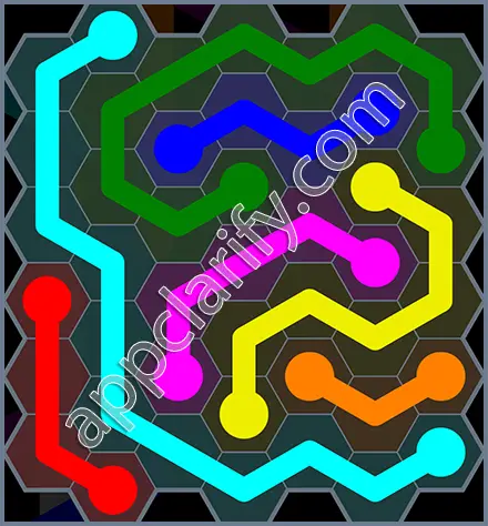 Flow Free: Hexes Rainbow Pack Level 99 Solutions