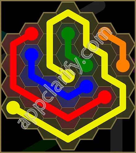Flow Free: Hexes Sunflower Pack Level 2 Solutions