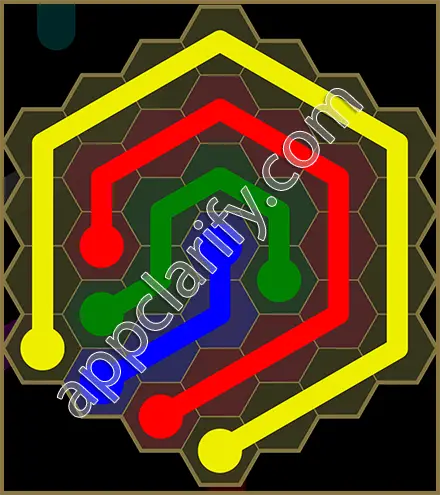 Flow Free: Hexes Sunflower Pack Level 3 Solutions