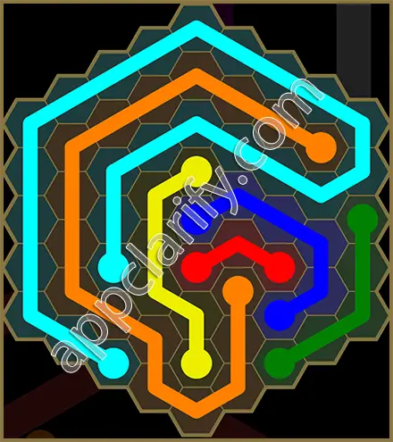 Flow Free: Hexes Sunflower Pack Level 47 Solutions