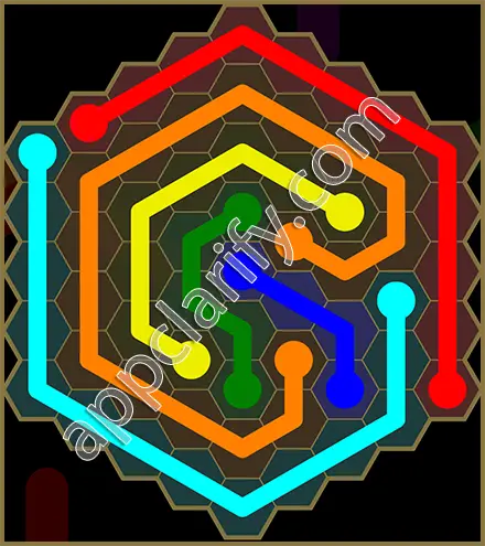 Flow Free: Hexes Sunflower Pack Level 52 Solutions