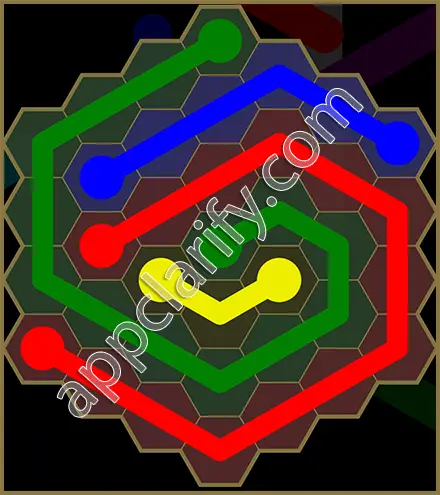 Flow Free: Hexes Sunflower Pack Level 8 Solutions