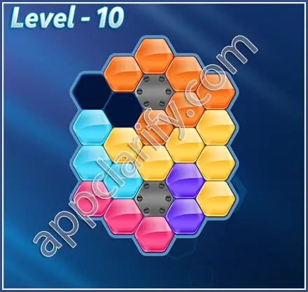 Block! Hexa Puzzle Hexa-art2 Level 10 Solution