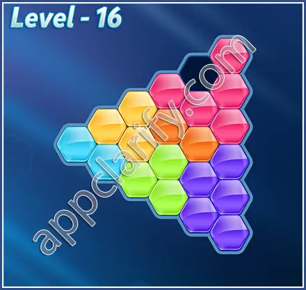 Block! Hexa Puzzle Hexa-art2 Level 16 Solution