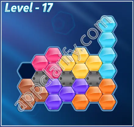 Block! Hexa Puzzle Hexa-art2 Level 17 Solution