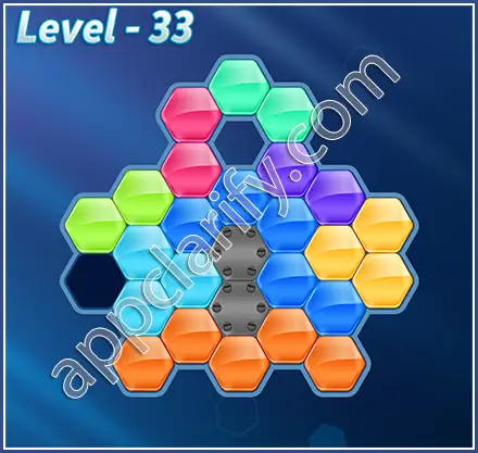 Block! Hexa Puzzle Hexa-art2 Level 33 Solution