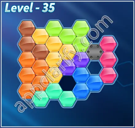 Block! Hexa Puzzle Hexa-art2 Level 35 Solution