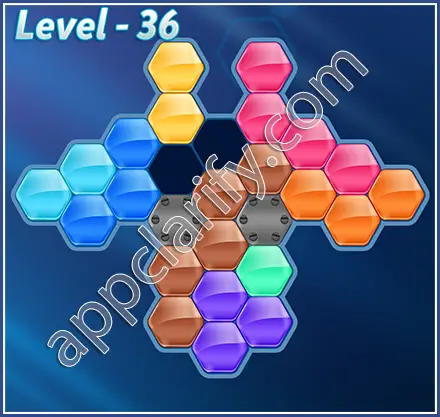 Block! Hexa Puzzle Hexa-art2 Level 36 Solution