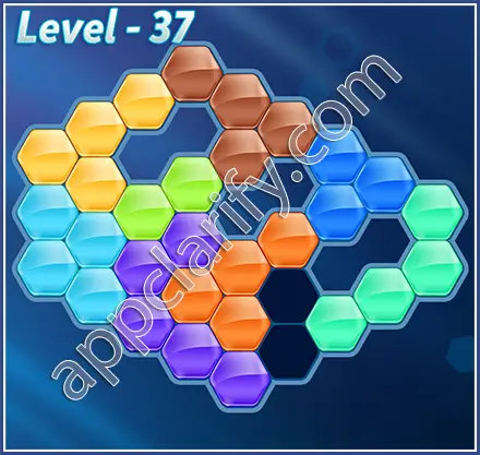 Block! Hexa Puzzle Hexa-art2 Level 37 Solution