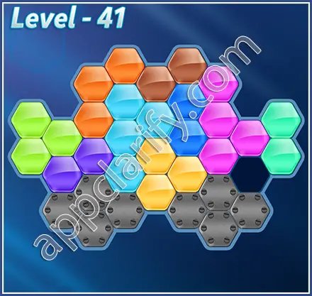 Block! Hexa Puzzle Hexa-art2 Level 41 Solution