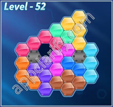 Block! Hexa Puzzle Hexa-art2 Level 52 Solution