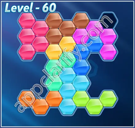 Block! Hexa Puzzle Hexa-art2 Level 60 Solution