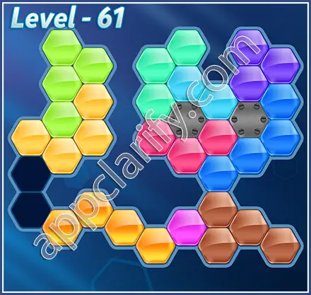 Block! Hexa Puzzle Hexa-art2 Level 61 Solution