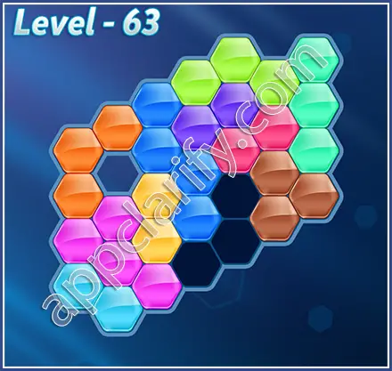 Block! Hexa Puzzle Hexa-art2 Level 63 Solution