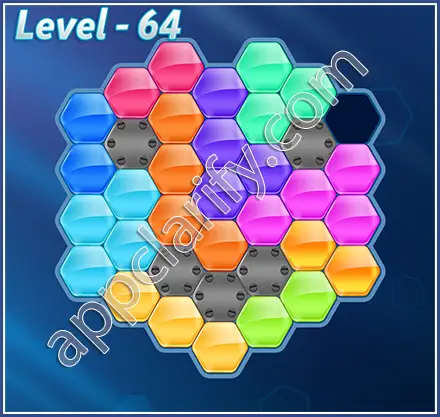 Block! Hexa Puzzle Hexa-art2 Level 64 Solution