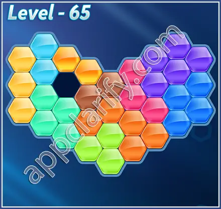 Block! Hexa Puzzle Hexa-art2 Level 65 Solution