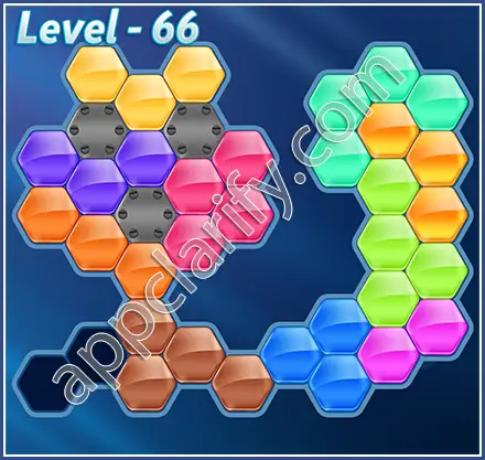 Block! Hexa Puzzle Hexa-art2 Level 66 Solution