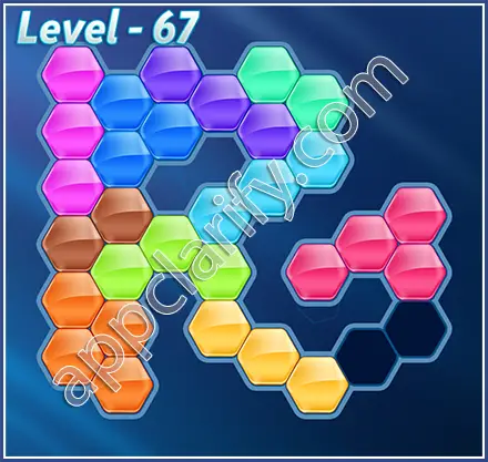 Block! Hexa Puzzle Hexa-art2 Level 67 Solution