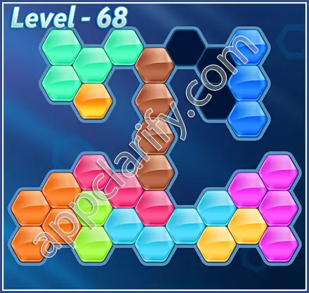Block! Hexa Puzzle Hexa-art2 Level 68 Solution