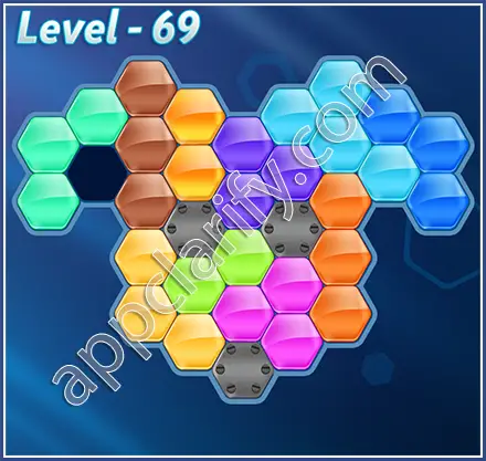 Block! Hexa Puzzle Hexa-art2 Level 69 Solution