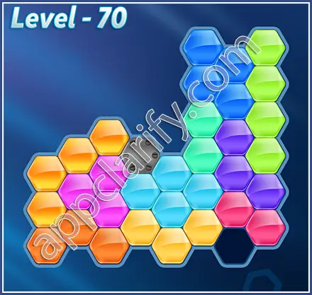 Block! Hexa Puzzle Hexa-art2 Level 70 Solution