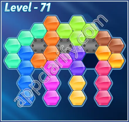 Block! Hexa Puzzle Hexa-art2 Level 71 Solution