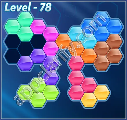 Block! Hexa Puzzle Hexa-art2 Level 78 Solution