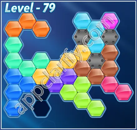 Block! Hexa Puzzle Hexa-art2 Level 79 Solution