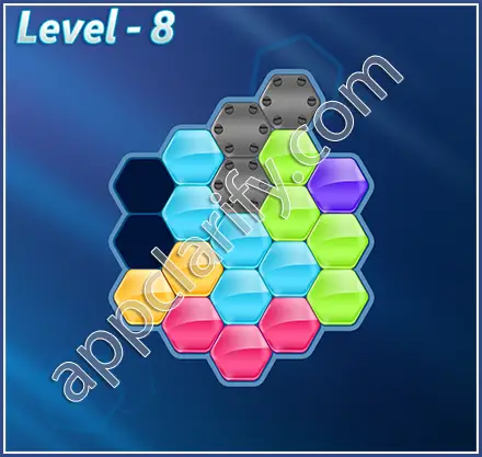 Block! Hexa Puzzle Hexa-art2 Level 8 Solution