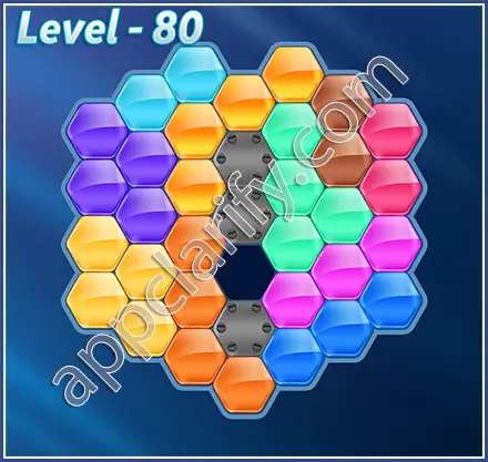 Block! Hexa Puzzle Hexa-art2 Level 80 Solution