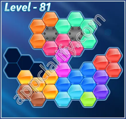 Block! Hexa Puzzle Hexa-art2 Level 81 Solution