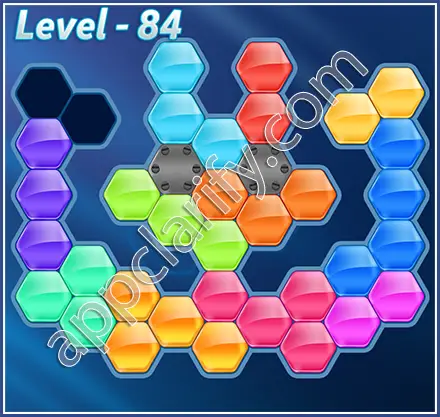 Block! Hexa Puzzle Hexa-art2 Level 84 Solution