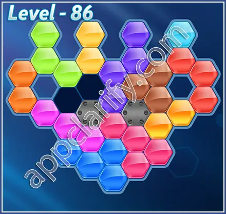 Block! Hexa Puzzle Hexa-art2 Level 86 Solution