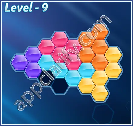 Block! Hexa Puzzle Hexa-art2 Level 9 Solution